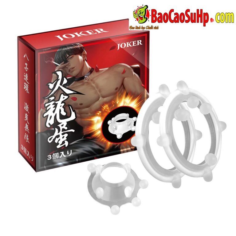 Vòng đeo đính hạt 8 bi Silicone Joker Phelan dễ dùng tăng khoái cảm