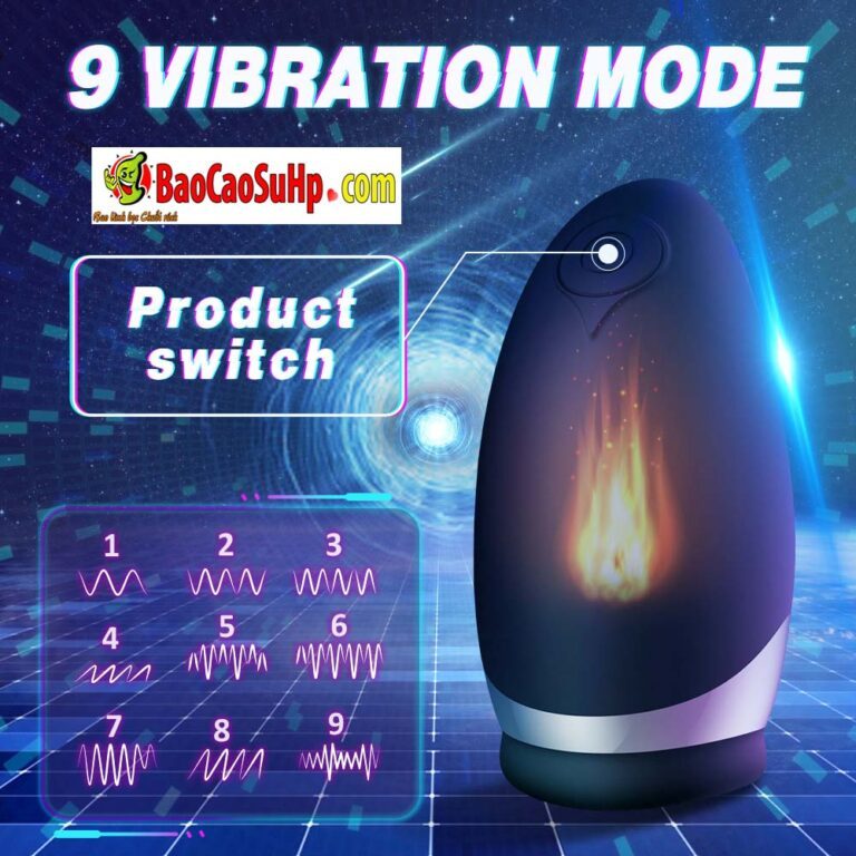 Cốc thủ dâm Shande S329 Atlan làm ấm rung nhiều chế độ