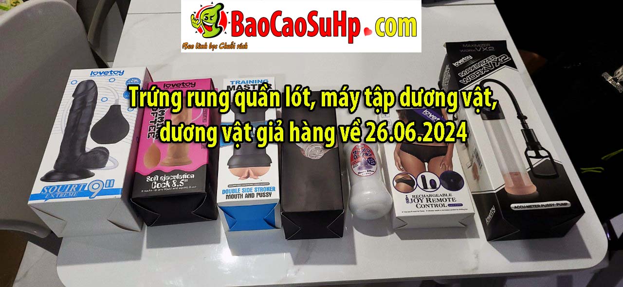 Trứng rung quần lót, máy tập dương vật, dương vật giả hàng về 26.06.2024