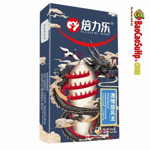 Bao cao su gai nổi xoắn to Passinote Whirl Wind Dragon