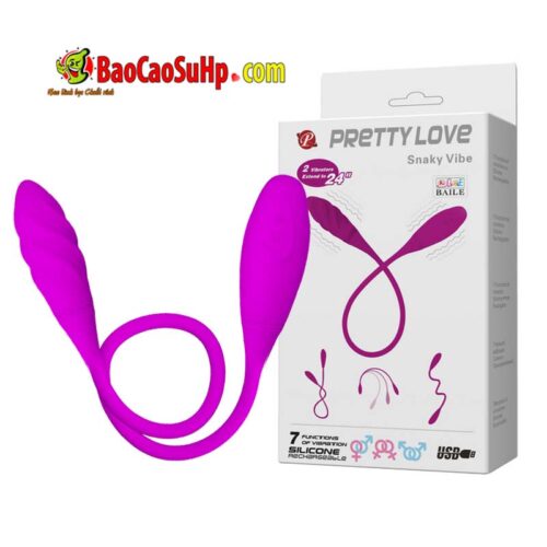 Trứng rung tình yêu Baile Prettylove Snaky Viber 2 đầu