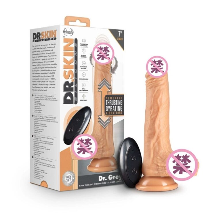 Dương vật giả đóng đất BLUSH Dr. Gray thụt lên xuống silicone 7 inc