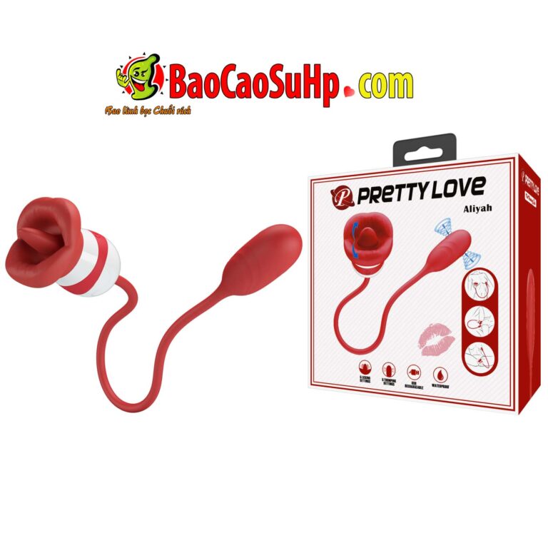 Trứng rung đẩy kết hợp lưỡi liếm Pretty Love Bi-300078