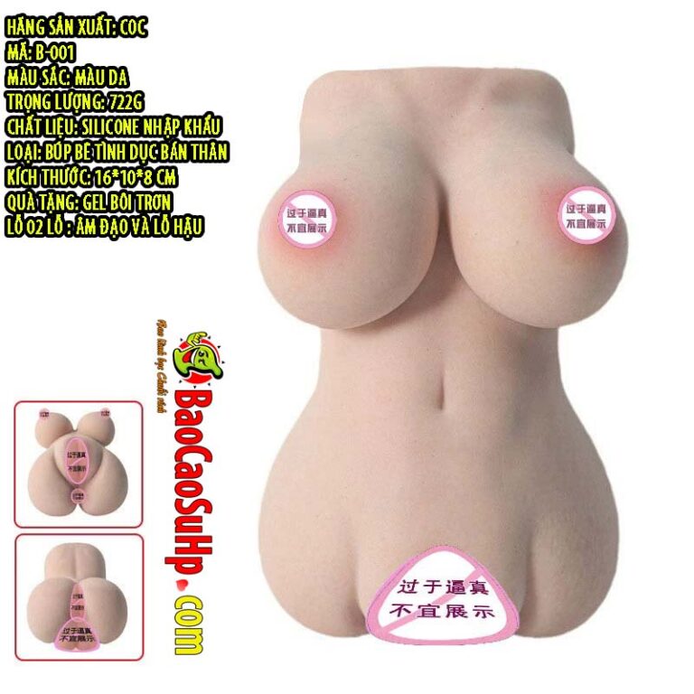Búp bê tình dục bán thân Silicone mini B-001 Kokoro 722g