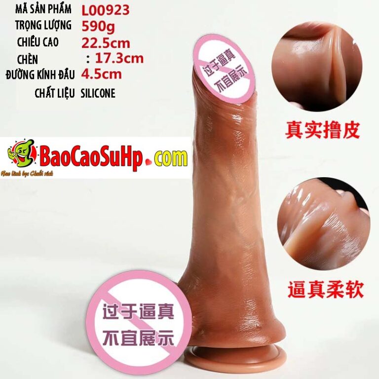 Dương vật siêu thực khủng Silicone L00923 bìu to siêu mềm Donald