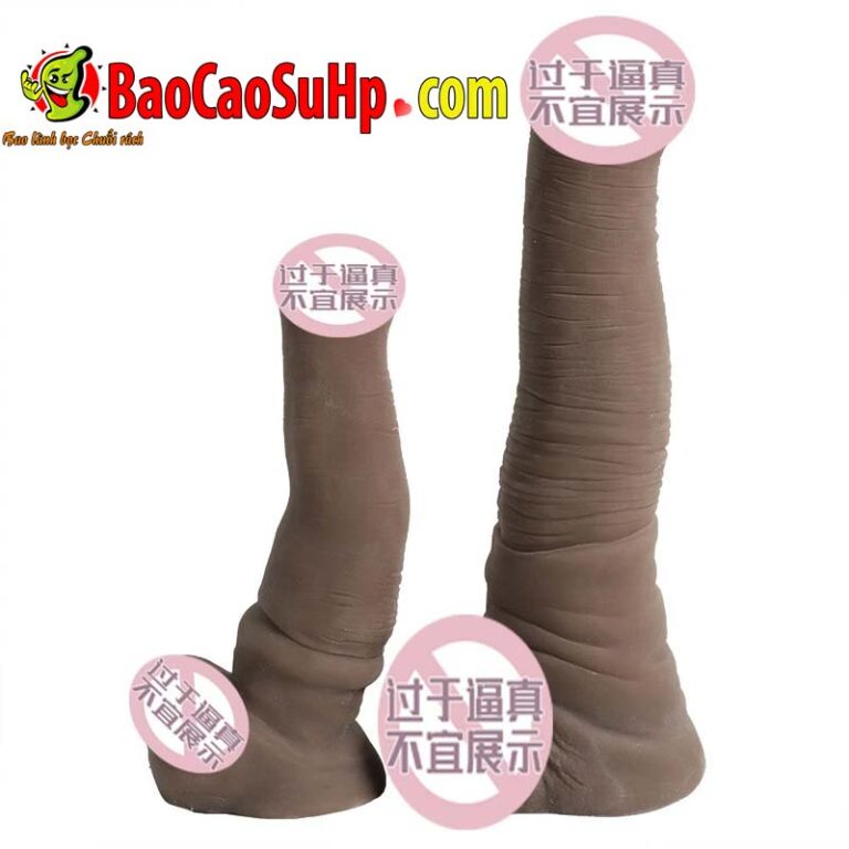 Dương vật giả silicone da màu siêu mềm L00833 Alistair  21cm