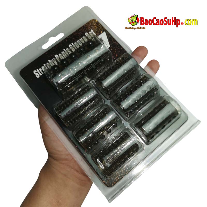 8 - Bộ donden khúc hở đầu Stretehy Penis Sleeve Set 7 món 8 - Bộ donden khúc hở đầu Stretehy Penis Sleeve Set 7 món