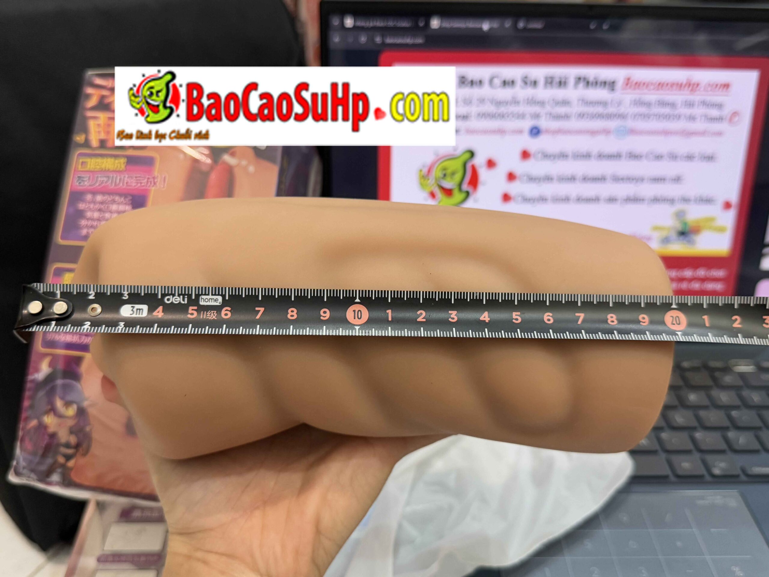Anh chup mieng gia Black COC Scubus Liti 4 scaled - Miệng giả Black COC Scubus Liti nguyên khối cầm tay có vòng xiết 790g Anh chup mieng gia Black COC Scubus Liti 4 scaled - Miệng giả Black COC Scubus Liti nguyên khối cầm tay có vòng xiết 790g