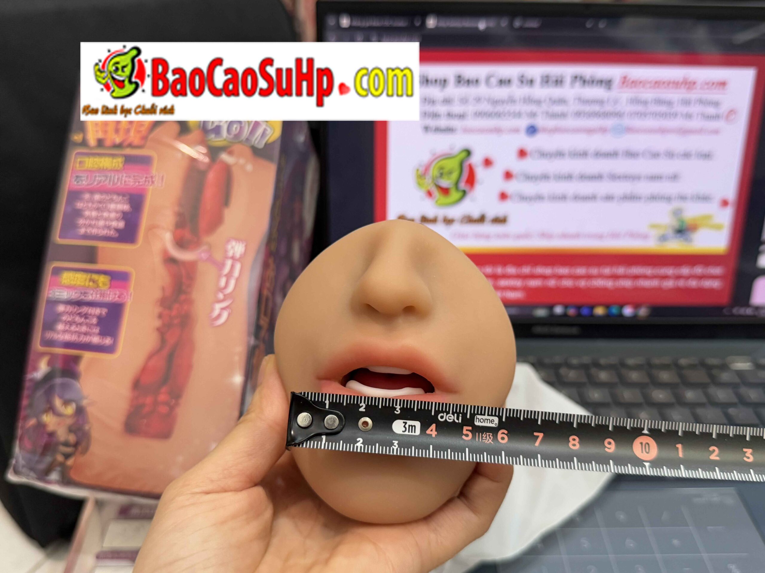 Anh chup mieng gia Black COC Scubus Liti 6 scaled - Miệng giả Black COC Scubus Liti nguyên khối cầm tay có vòng xiết 790g Anh chup mieng gia Black COC Scubus Liti 6 scaled - Miệng giả Black COC Scubus Liti nguyên khối cầm tay có vòng xiết 790g