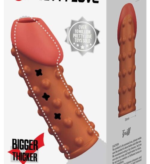 Bao Cao Su Don Den Ho Dau Co Gai PRETTY LOVE BI 026274 bia - Bao Cao Su Đôn Dên Hở Đầu Có Gai PRETTY LOVE (BI-026274) Silicone