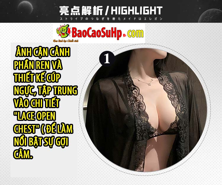 Bo do ngu ren satin va ao choang tam goi cam Mizzzee ZY6171 13 - Bộ đồ ngủ ren satin và áo choàng tắm gợi cảm Mizzzee ZY6171