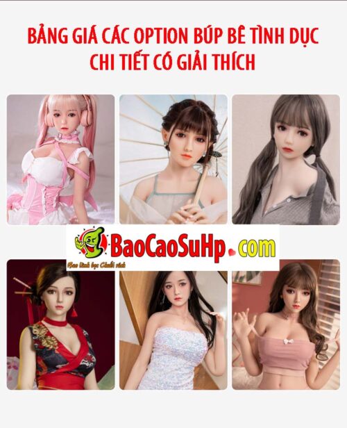 bang gia cac option bup be tinh duc - Bảng giá các option búp bê tình dục Chi tiết có giải thích