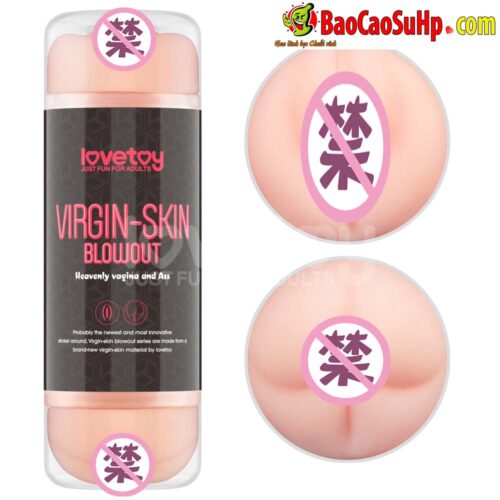 coc thu dam Lovetoy Virgin skin Blowout USA 1 - Cốc thủ dâm 2 đầu âm đạo và mông Lovetoy Virgin-skin Blowout USA