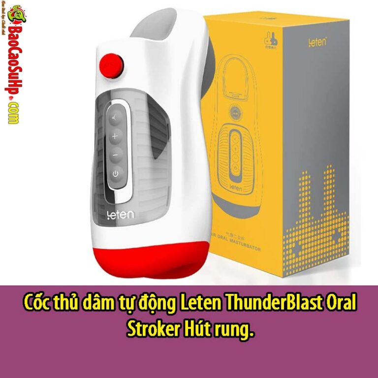 Cốc Thủ Dâm Tự Động Leten ThunderBlast Oral Stroker | Hút - Rung - Âm Thanh Yui Hatano