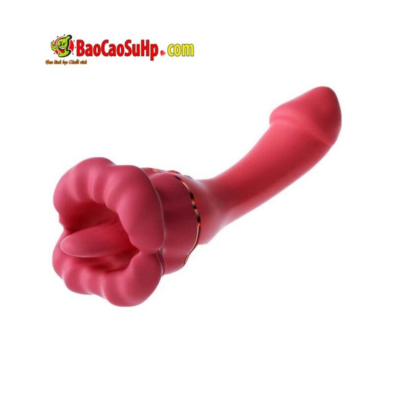 Dương vật giả và lưỡi rung Inferno Kiss Tongue Vibrator 2in1