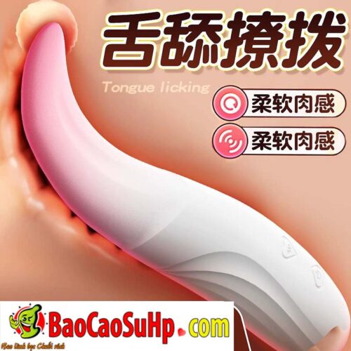 Luoi liem rung nho gon 3D Timid silicone 1 - Lưỡi liếm rung nhỏ gọn 3D Timid silicone mềm mại chống nước 10 chế độ rung.