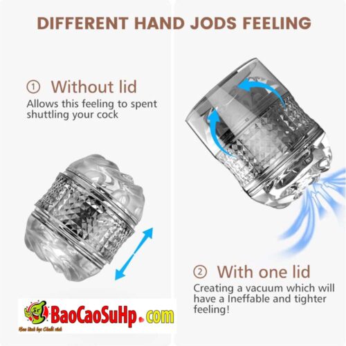 coc thu dam 2 dau trong suot Air Short Tuning 8 - Cốc thủ dâm trong suốt 2 đầu Air Short Tuning nhỏ gọn