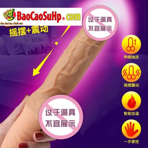 duong vat gia HOTBOY Bella rung thut phat nhiet bia 2 - Dương vật giả HOTBOY Bella màu da rung thụt phát nhiệt silicone