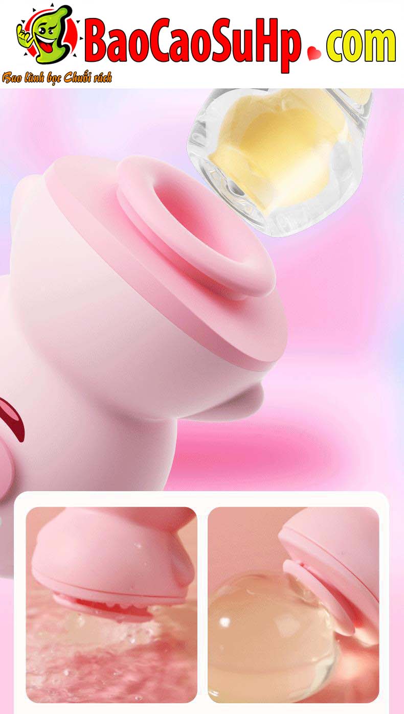 lon liem PIG 2in1 Ver 2 update 13 - Lợn liếm Pig Love Ver 2 Update Hút liếm 2in1 silicone mềm mại chống nước lon liem PIG 2in1 Ver 2 update 13 - Lợn liếm Pig Love Ver 2 Update Hút liếm 2in1 silicone mềm mại chống nước
