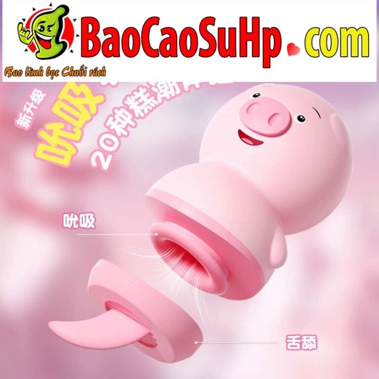 Lợn liếm Pig Love Ver 2 Update Hút liếm 2in1 silicone mềm mại chống nước