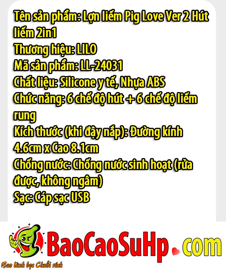 lon liem PIG 2in1 Ver 2 update 24 - Lợn liếm Pig Love Ver 2 Update Hút liếm 2in1 silicone mềm mại chống nước lon liem PIG 2in1 Ver 2 update 24 - Lợn liếm Pig Love Ver 2 Update Hút liếm 2in1 silicone mềm mại chống nước