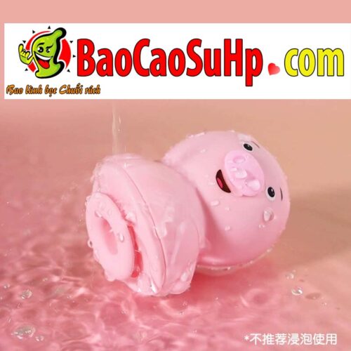 lon liem PIG 2in1 Ver 2 update 4 - Lợn liếm Pig Love Ver 2 Update Hút liếm 2in1 silicone mềm mại chống nước
