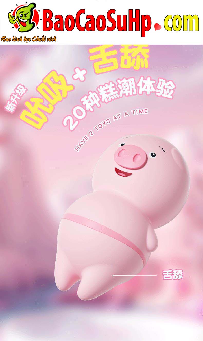 lon liem PIG 2in1 Ver 2 update 9 - Lợn liếm Pig Love Ver 2 Update Hút liếm 2in1 silicone mềm mại chống nước lon liem PIG 2in1 Ver 2 update 9 - Lợn liếm Pig Love Ver 2 Update Hút liếm 2in1 silicone mềm mại chống nước