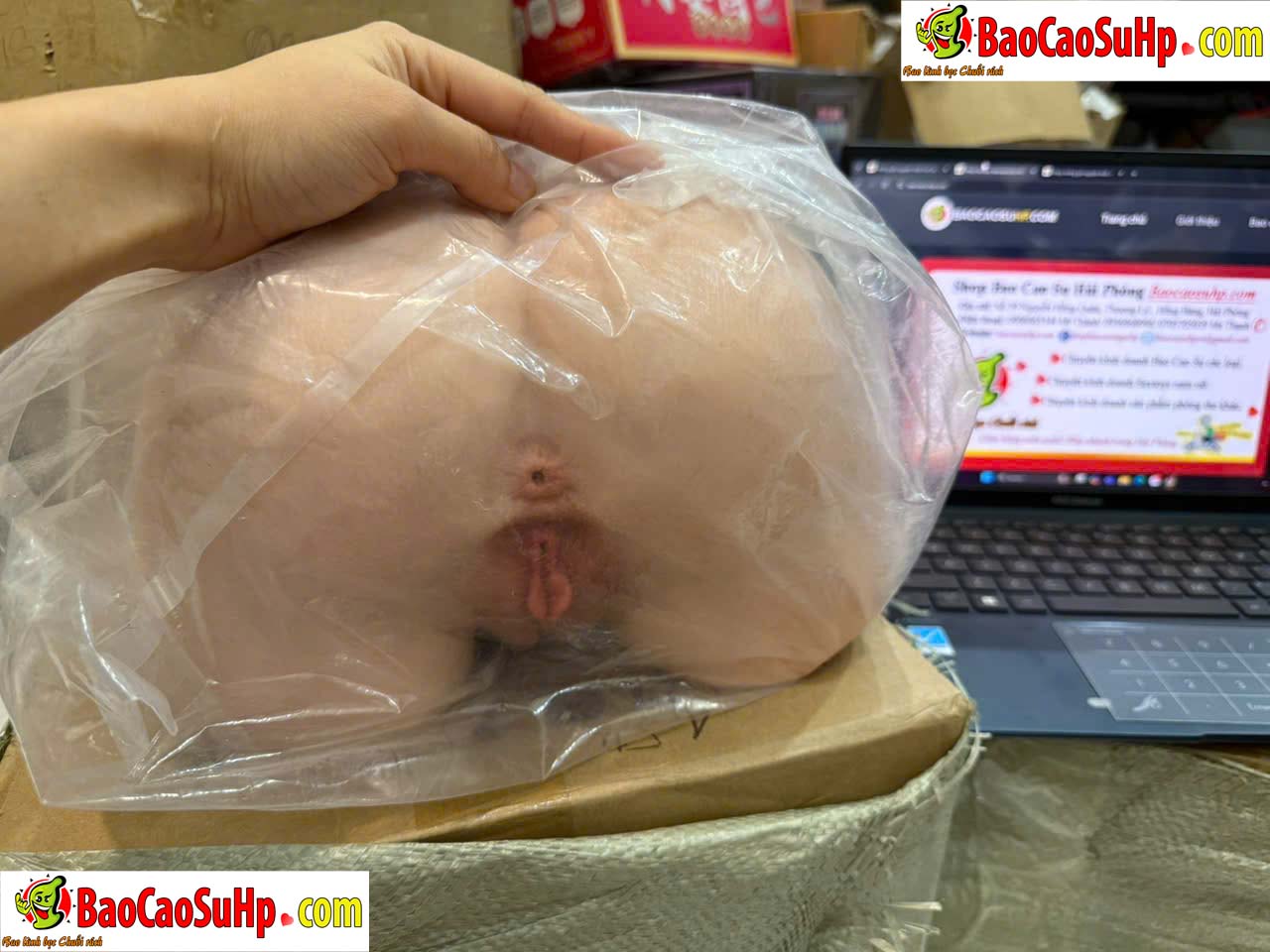 Anh chup mong Gia Nguyen Khoi Full Silicone Sophia 1 - Mông giả nguyên khối Full Sophia silicone động cơ hút co bóp phát nhiệt 6kg