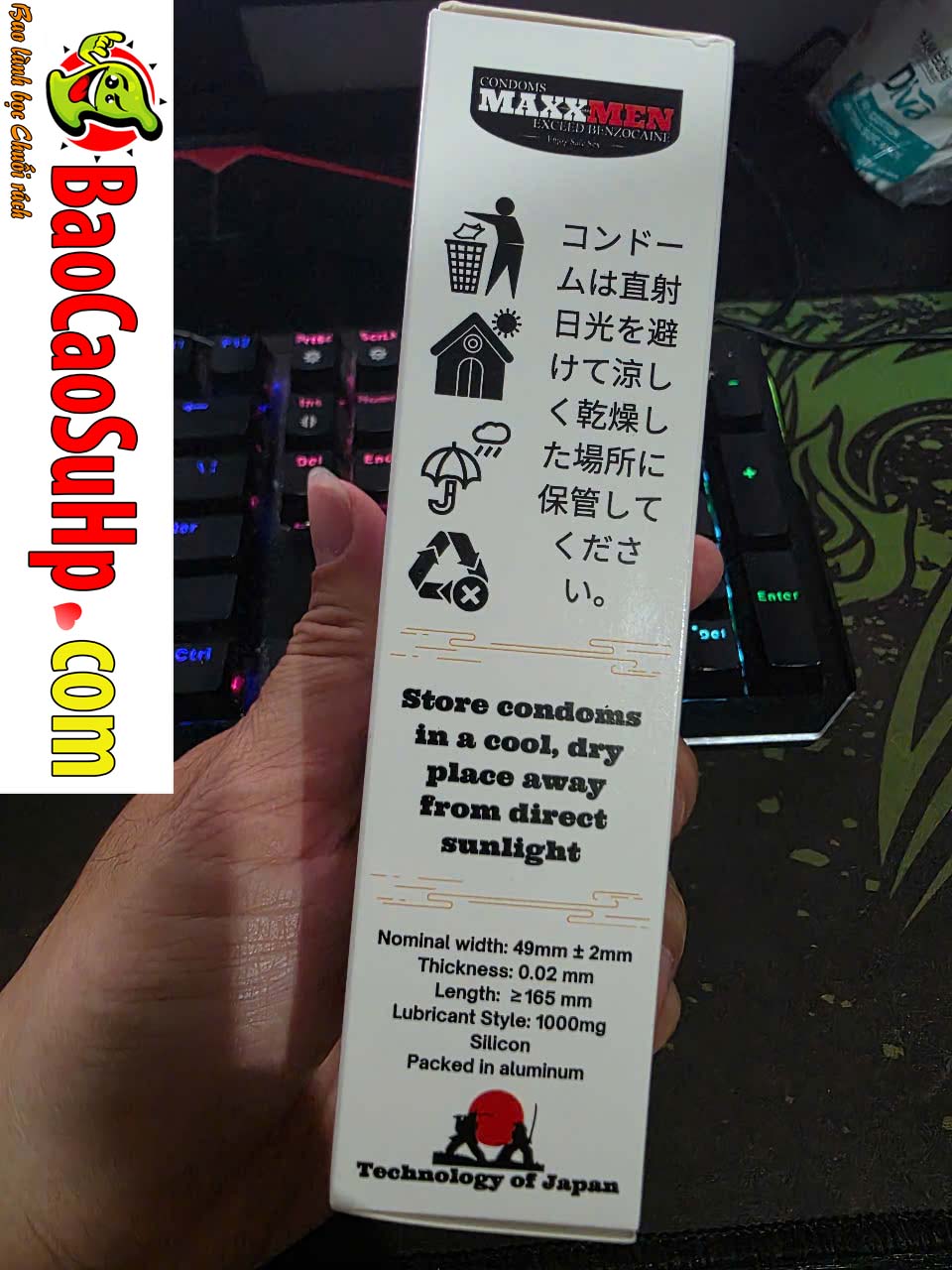 Bao Cao Su Maxxmen Invisible 002 3 1 - Bao cao su size 49mm Maxxmen Invisible 002, công nghệ NHẬT BẢN siêu mỏng gel silicone