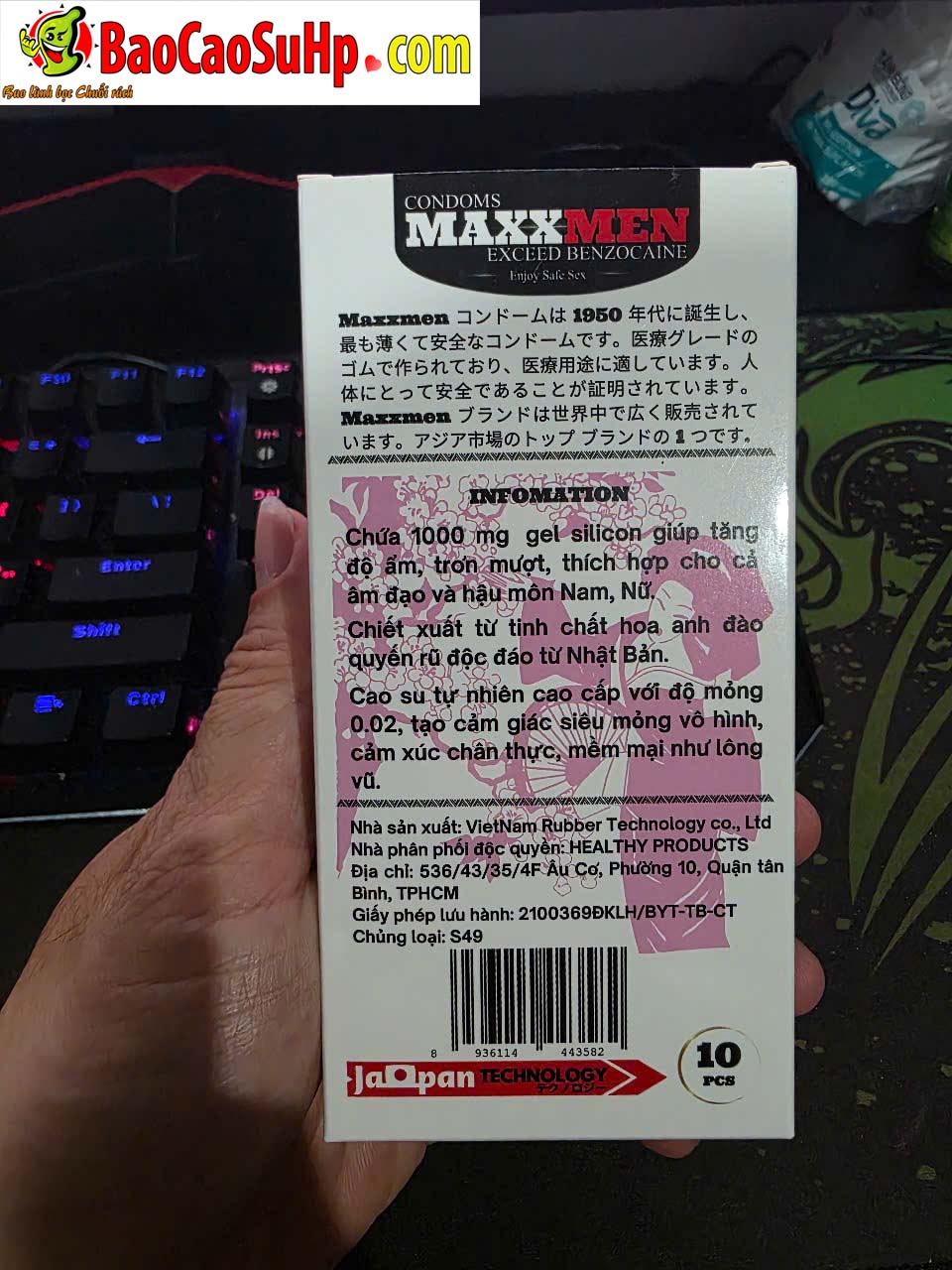 Bao Cao Su Maxxmen Invisible 002 5 1 - Bao cao su size 49mm Maxxmen Invisible 002, công nghệ NHẬT BẢN siêu mỏng gel silicone