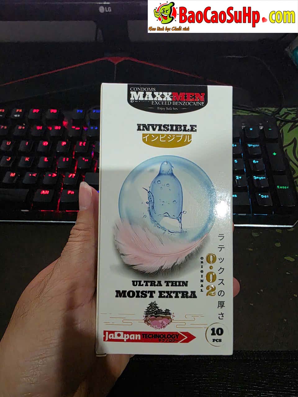 Bao Cao Su Maxxmen Invisible 002 6 1 - Bao cao su size 49mm Maxxmen Invisible 002, công nghệ NHẬT BẢN siêu mỏng gel silicone
