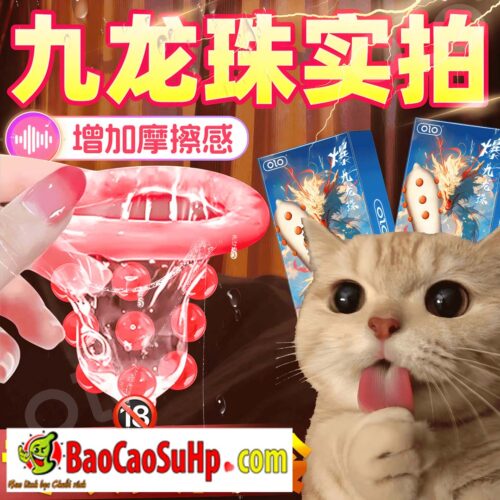 Bao cao su Olo 9 bi to noi ben dai Nine Dragon Ball Thorn 12 - Bao Cao Su OLO Bi Cửu Long Châu (9 Bi Rồng) - Bùng Nổ Mọi Cuộc Yêu