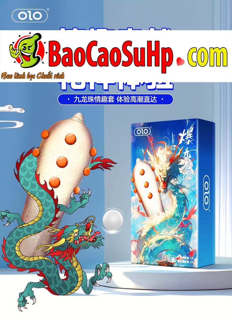 Bao cao su Olo 9 bi to noi ben dai Nine Dragon Ball Thorn 5 - Bao Cao Su OLO Bi Cửu Long Châu (9 Bi Rồng) - Bùng Nổ Mọi Cuộc Yêu