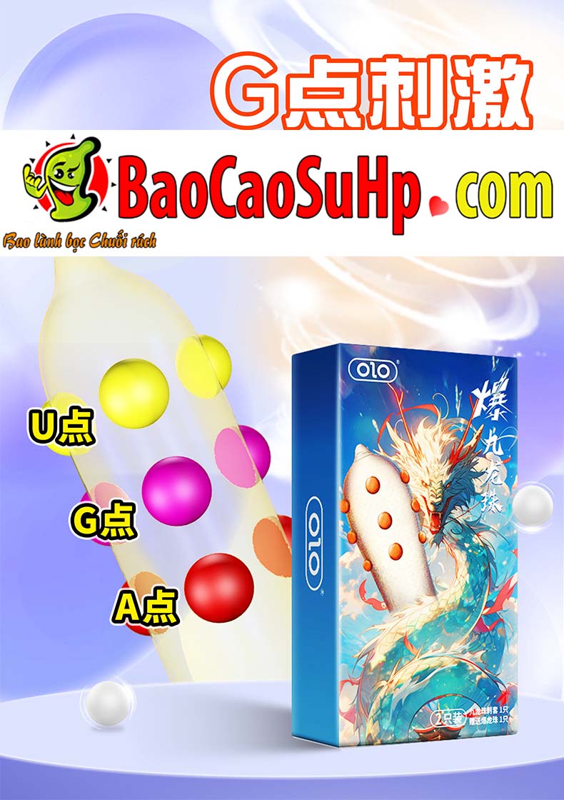 Bao cao su Olo 9 bi to noi ben dai Nine Dragon Ball Thorn 7 - Bao Cao Su OLO Bi Cửu Long Châu (9 Bi Rồng) - Bùng Nổ Mọi Cuộc Yêu