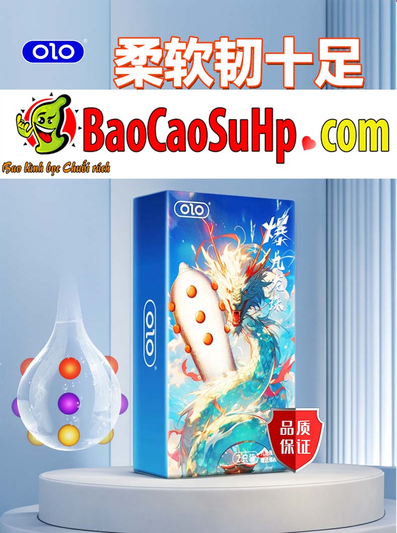 Bao cao su Olo 9 bi to noi ben dai Nine Dragon Ball Thorn 9 - Bao Cao Su OLO Bi Cửu Long Châu (9 Bi Rồng) - Bùng Nổ Mọi Cuộc Yêu