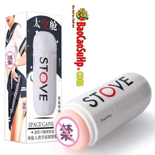 Coc thu dam rung gia re Space Stove White 1 - Cốc thủ dâm mềm mại giá rẻ Space Stove White nhỏ gọn