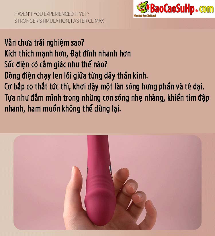 Duong vat gia cam tay Jiuuy Jiela G sport manh 10 - Dương vật giả cầm tay Jiuuy Jiela G sport rung mạnh giật điện kèm phát nhiệt