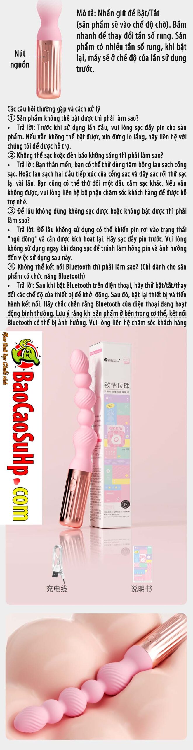 Thut hau mon rung 2in1 Desire beads 19 scaled - Thụt hậu môn rung 2in1 Desire beads hạt tròn mềm rung mạnh mẽ