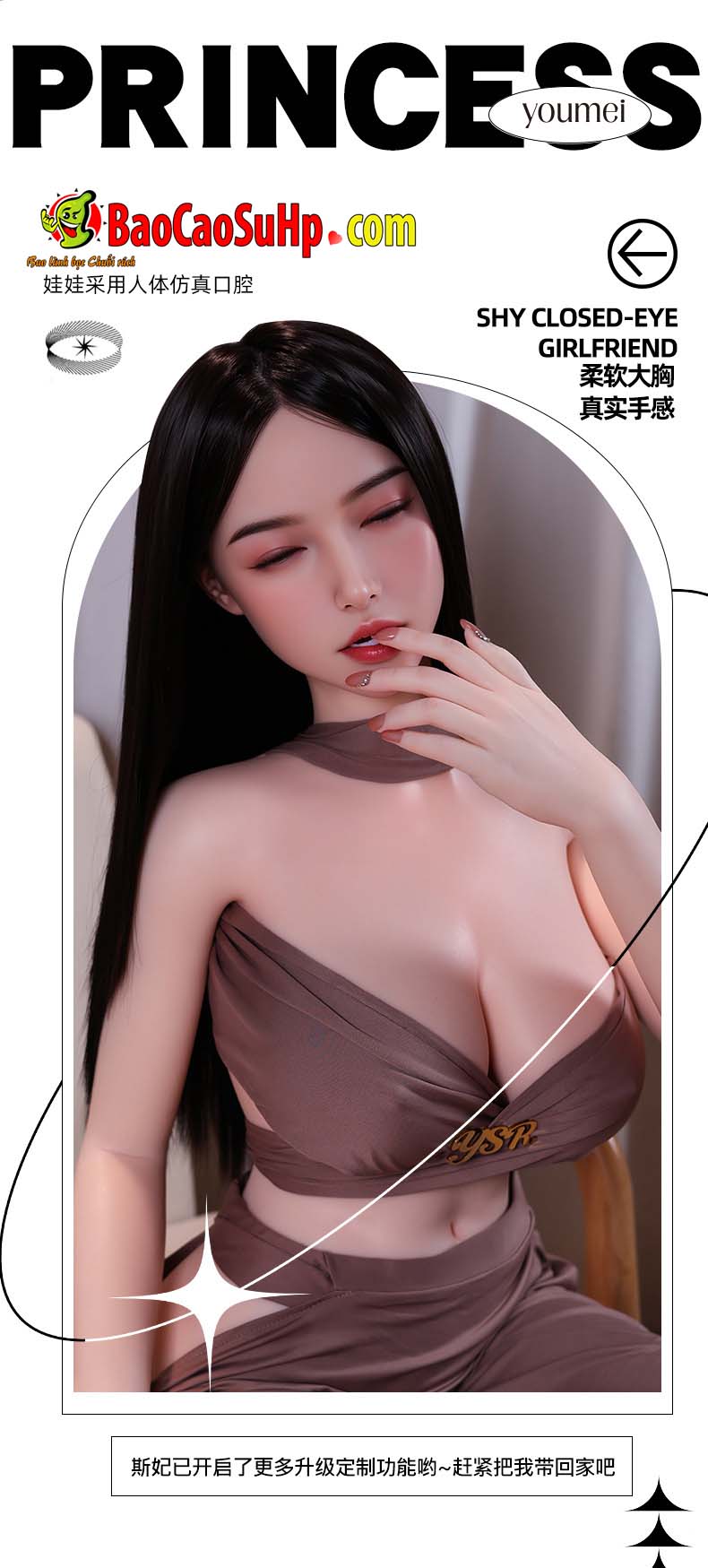 Bup be tinh duc Full Ha May than hinh nong bong mat nham mo mang 7 - Búp bê tình dục Full Hạ Mây thân hình nóng bỏng mắt nhắm mơ màng 1m58