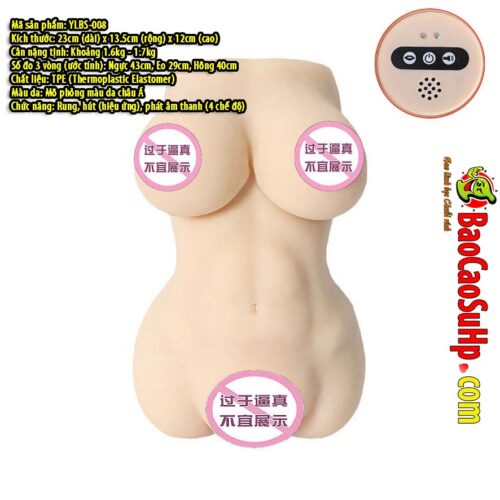 Bup be tinh duc ban than Tiara Ren Rung hut YLBS 008 1 - Búp bê tình dục bán thân Tiara Rên Rung hút YLBS-008 1,7kg