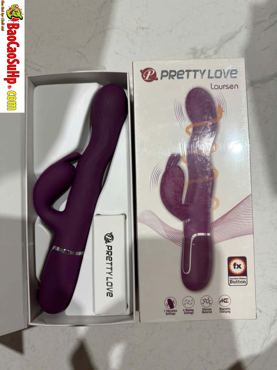 Duong vat gia 3D tai tho Prettylove Laursen rung ngoay zikzak Silicone 4