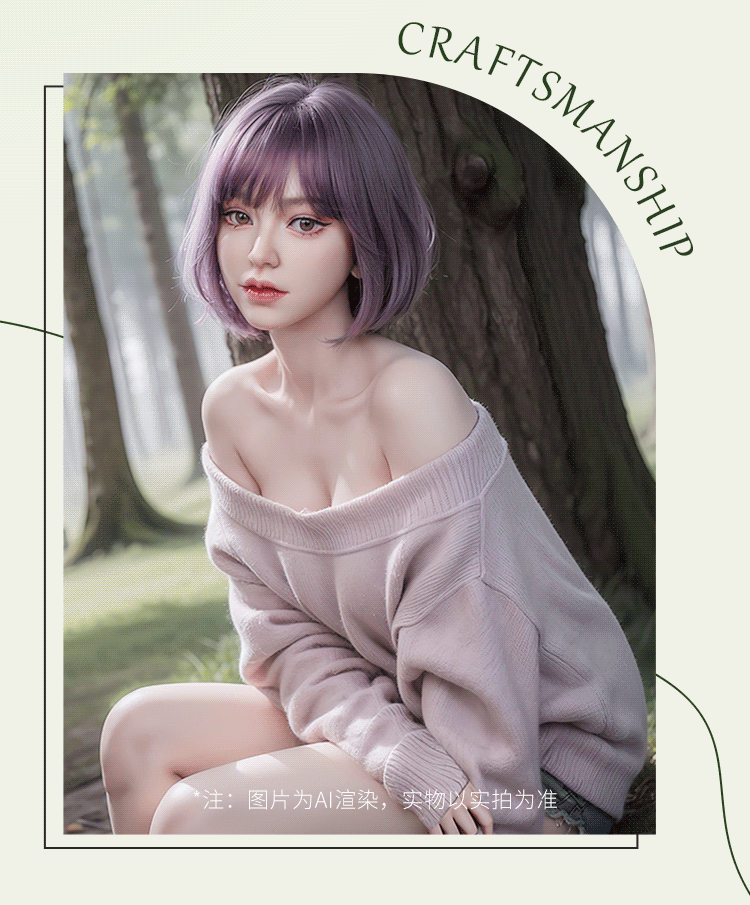 GT Bup be tinh duc full Wisteria hoa tim xinh dep 11 - Búp bê tình dục full Wisteria hoa tím xinh đẹp mơ màng 1m58 đầu silicone thân TPE