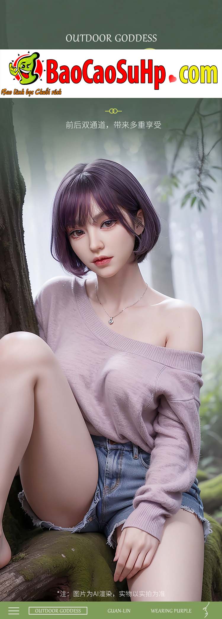 GT Bup be tinh duc full Wisteria hoa tim xinh dep 5 - Búp bê tình dục full Wisteria hoa tím xinh đẹp mơ màng 1m58 đầu silicone thân TPE