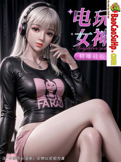 anh bia Bup be tinh duc Full Jinx 3 - Búp bê tình dục Full Jinx - Nữ Thần E-sports Tinh Nghịch 1m58 đầu silicone thân TPE