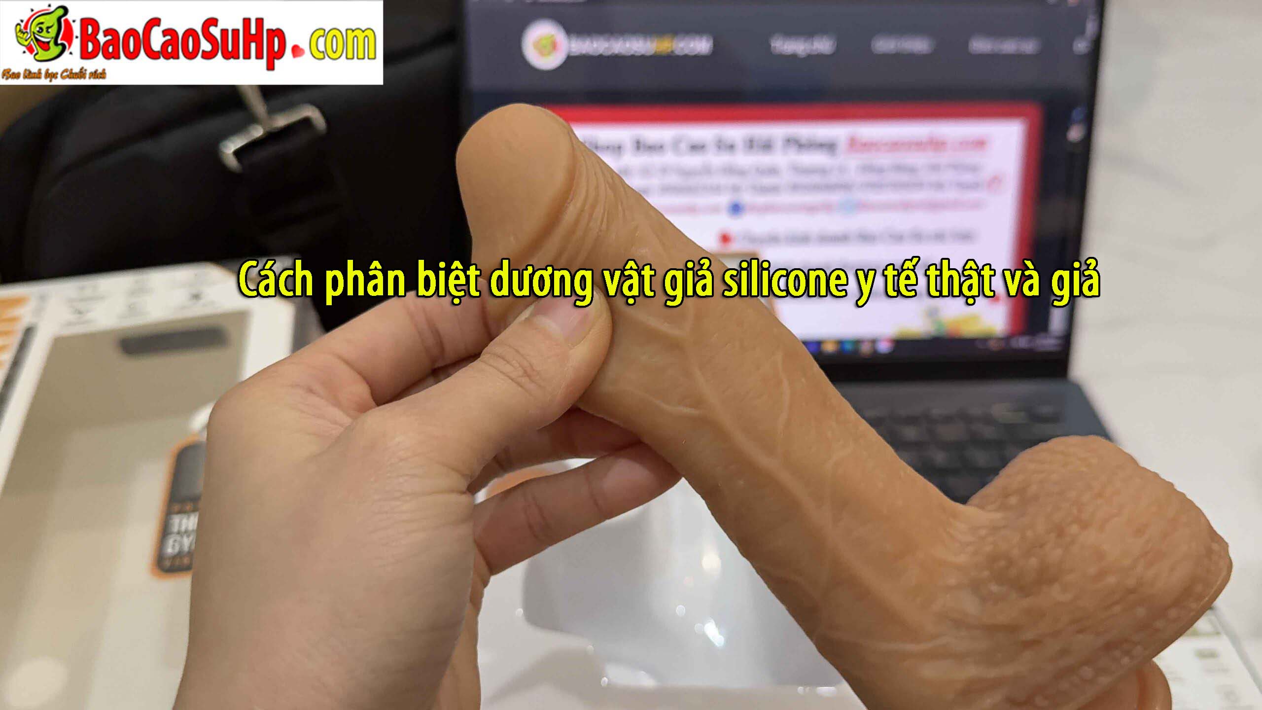 cach pha biet duong vat gia slicone that gia