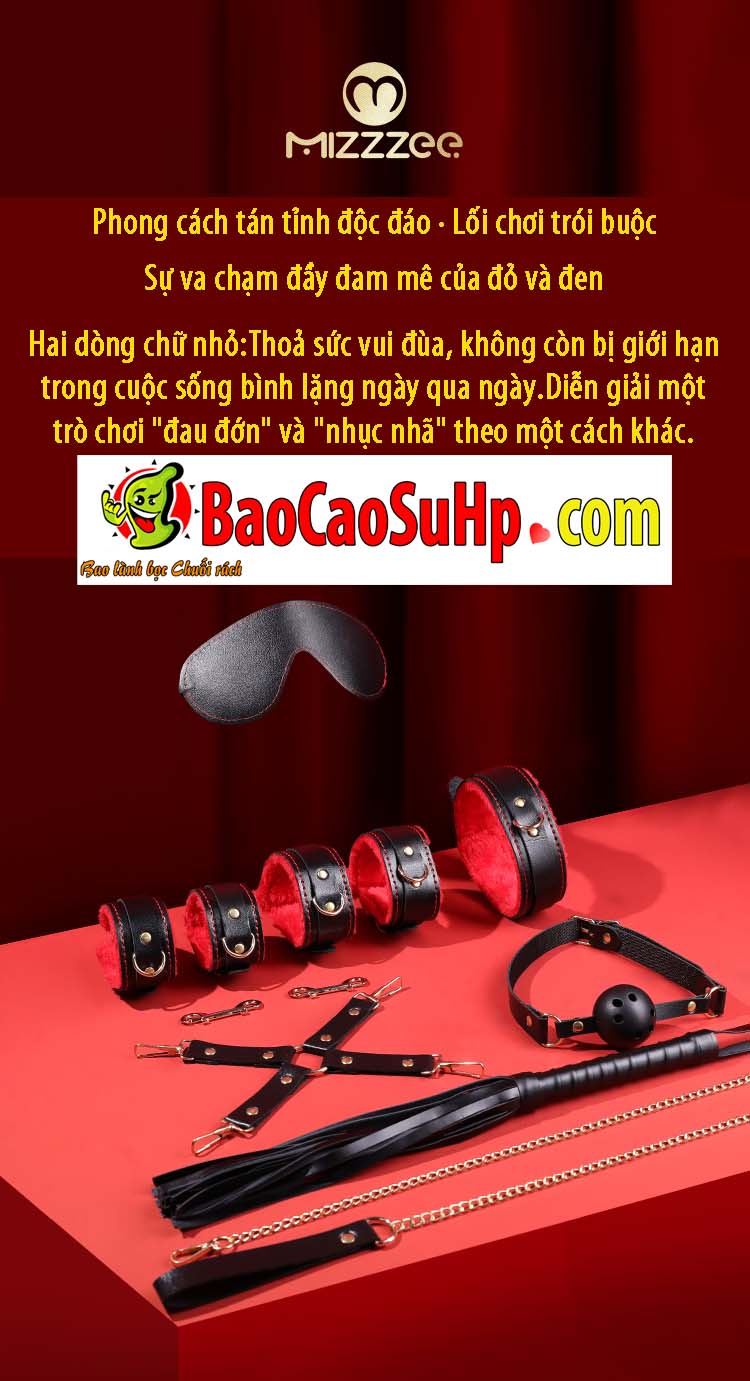 Bo do choi tinh duc BDSM Warden 1 - Bộ Đồ Chơi Tình Dục BDSM Warden 8 Món MizzZee: Khám Phá Giới Hạn, Đánh Thức Đam Mê