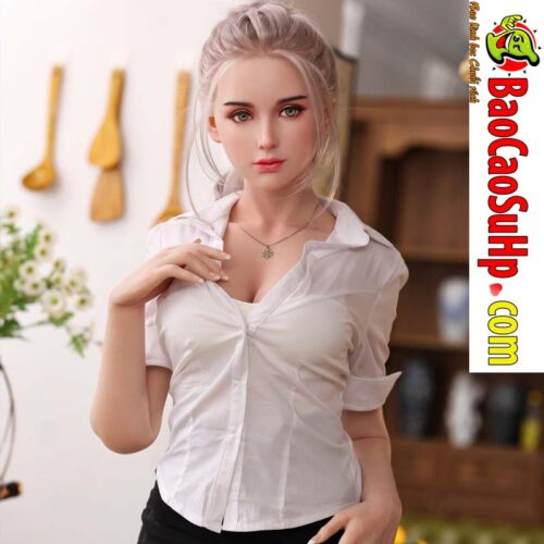 Bup be tinh duc Juliana thu ki ao trang nguc no 2 - Búp bê tình dục Juliana thư kí áo trắng ngực nở mặt xinh 1m58 cm đầu Silicone thân TPE