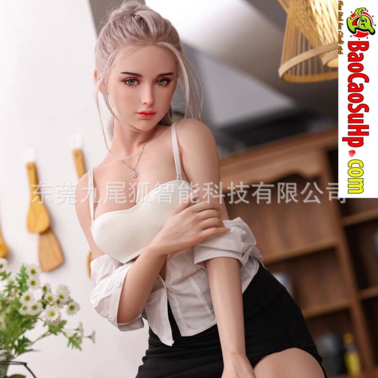 Búp bê tình dục Juliana thư kí áo trắng ngực nở mặt xinh 1m58 cm đầu Silicone thân TPE