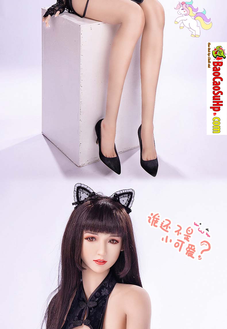 Bup be tinh duc Yoru co meo den nho dang yeu 1m58cm Full Silicone 13 - Búp bê tình dục Yoru cô mèo đen nhỏ đáng yêu 1m50cm Full Silicone
