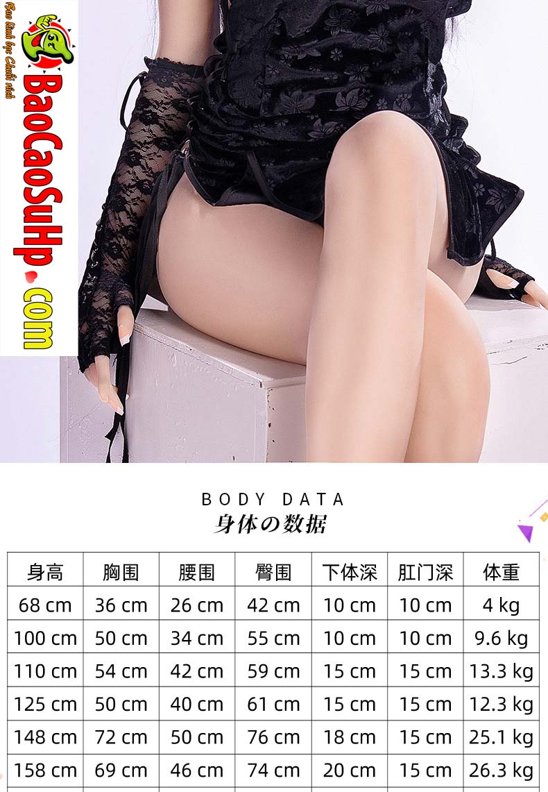 Bup be tinh duc Yoru co meo den nho dang yeu 1m58cm Full Silicone 9 - Búp bê tình dục Yoru cô mèo đen nhỏ đáng yêu 1m50cm Full Silicone